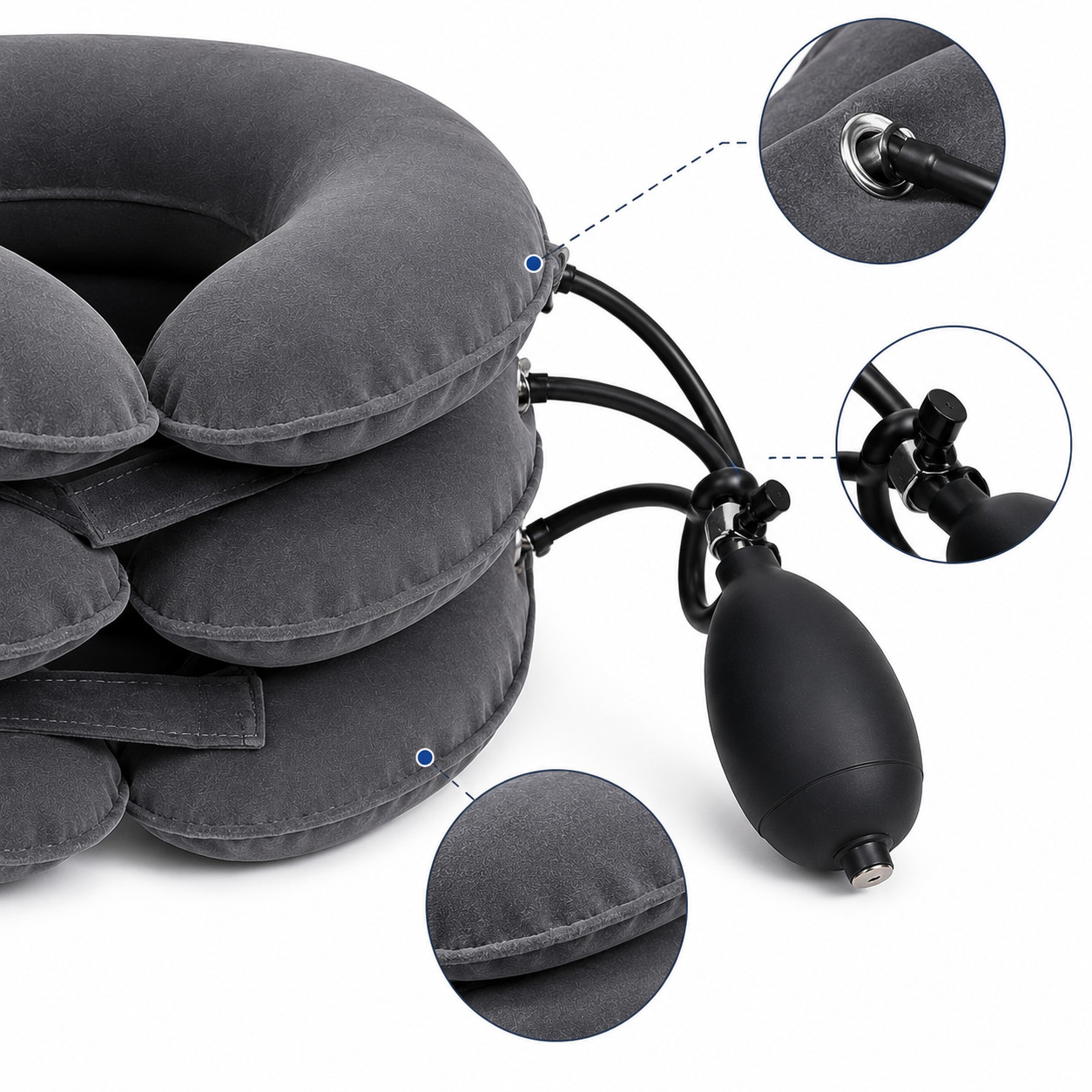 Cervical Neck Traction Device Collar Brace Support Pain Relief Stretcher Therapy