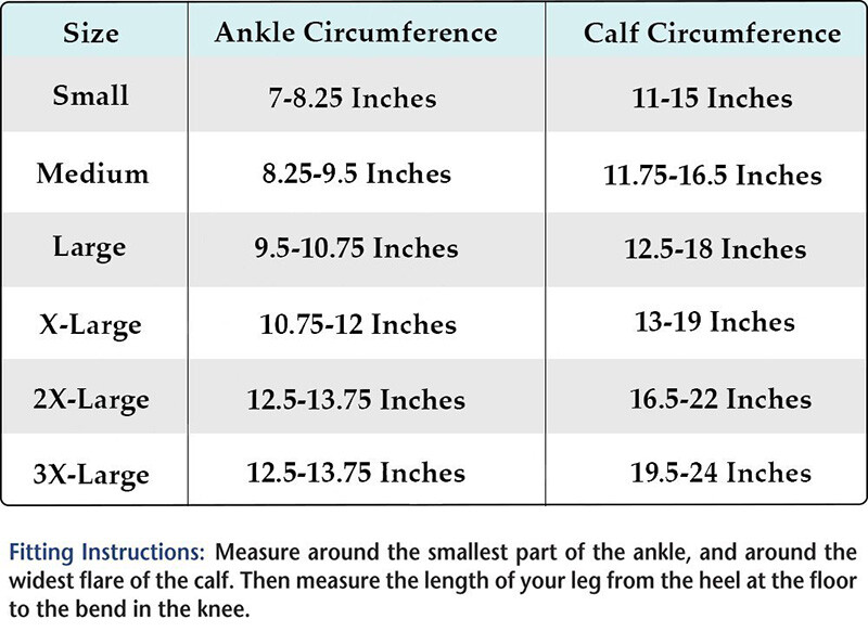 Medical Compression Socks Calf Support Knee High Stockings Open/Closed Toe S-3XL