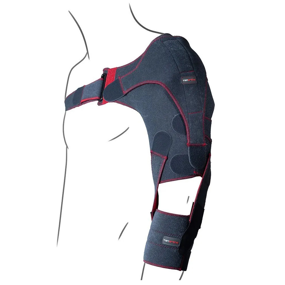 Tenortho Neurological Patient Shoulder Brace Emi Homerus Right Black