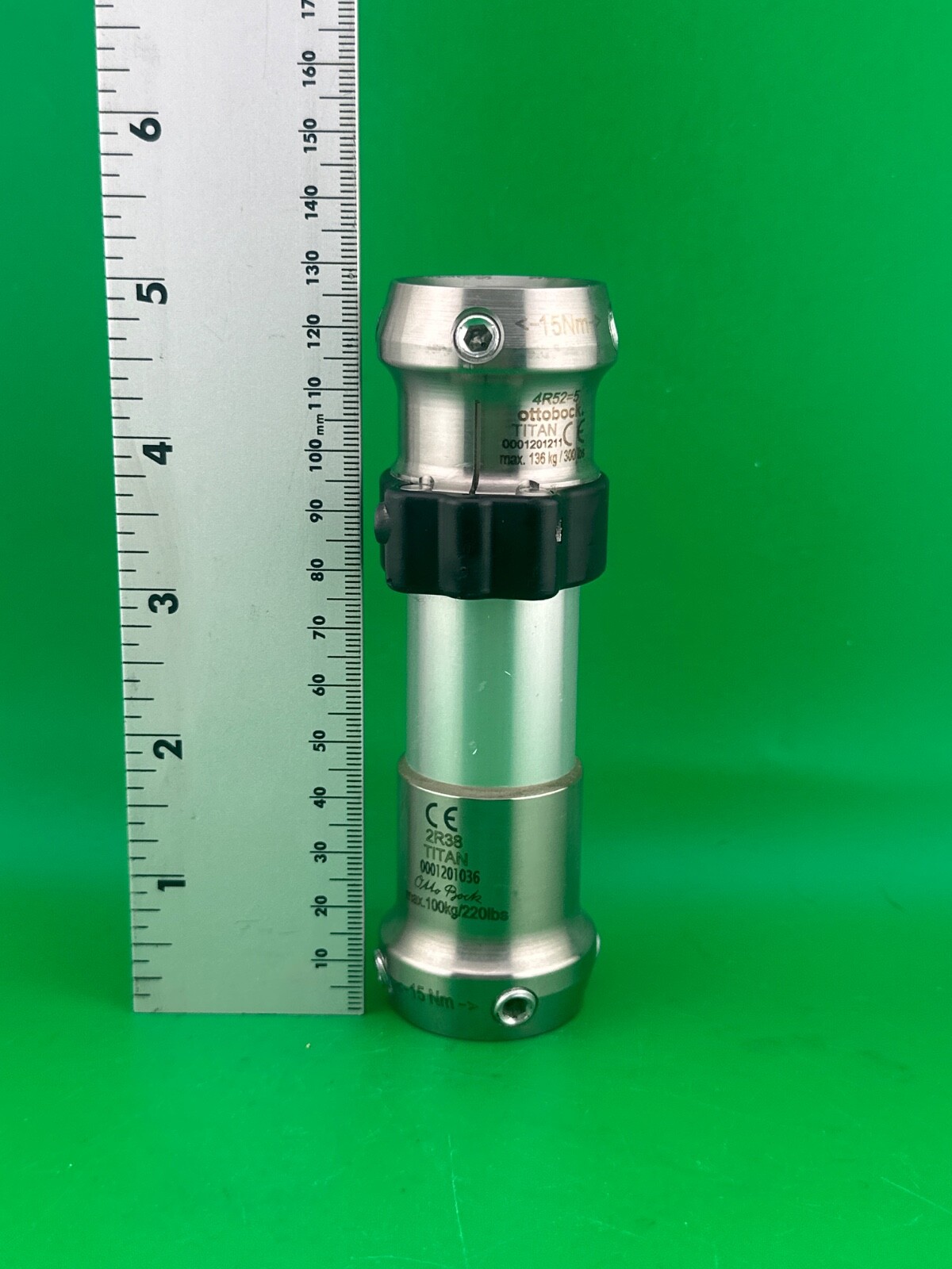 OTTOBOCK Otto bock 4R52 & 2R38 pylon tube clamp prosthetic parts titanium