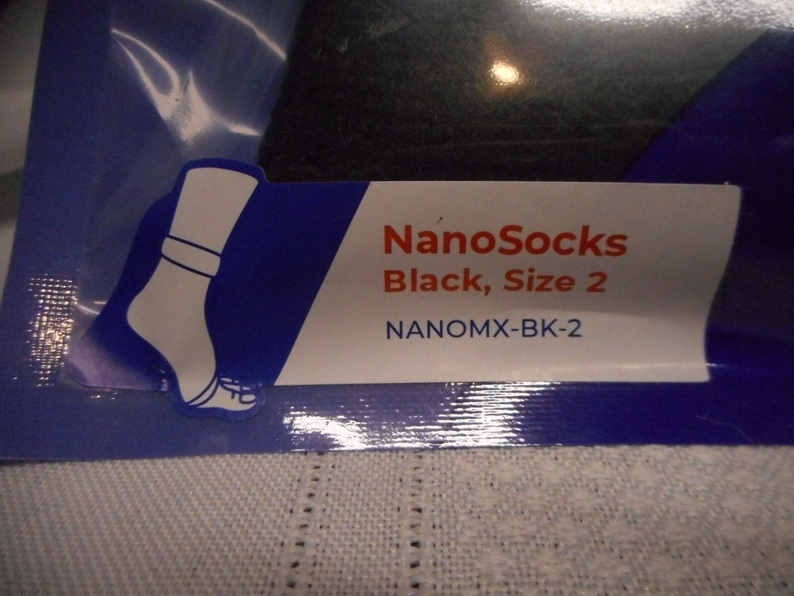 Nanosocks Compression 3D Nano-Weave Technology Nanomx-BK-2 Black Size 2 Medium