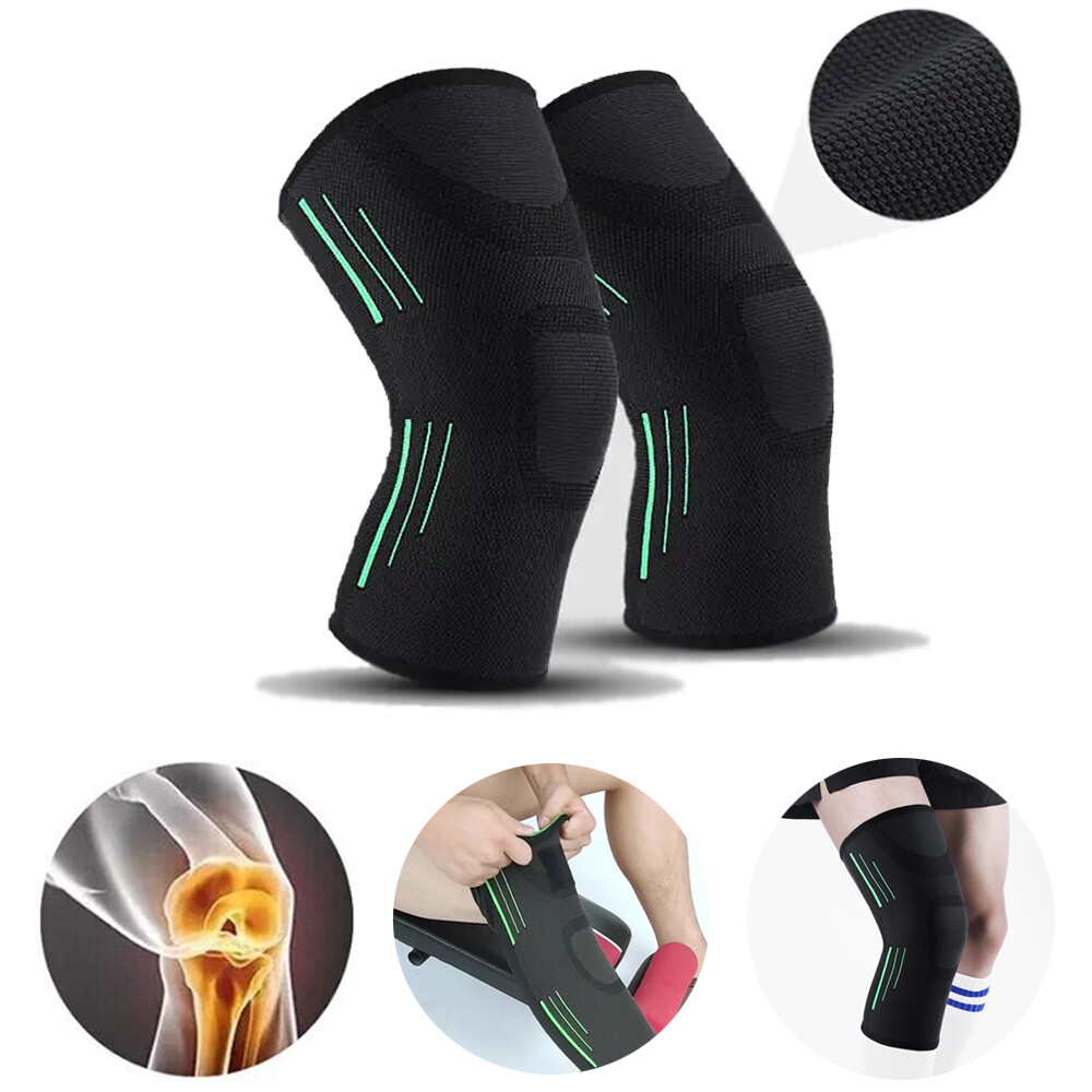 Compression Support Sleeve Sports Knee Braces for Knee Pain Elastic Knee Pads US