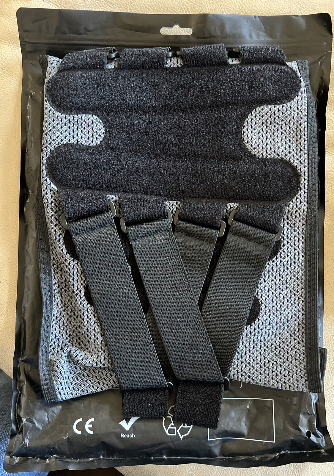 Neenca Waist Support Sports Series Black/ Gray Size XL