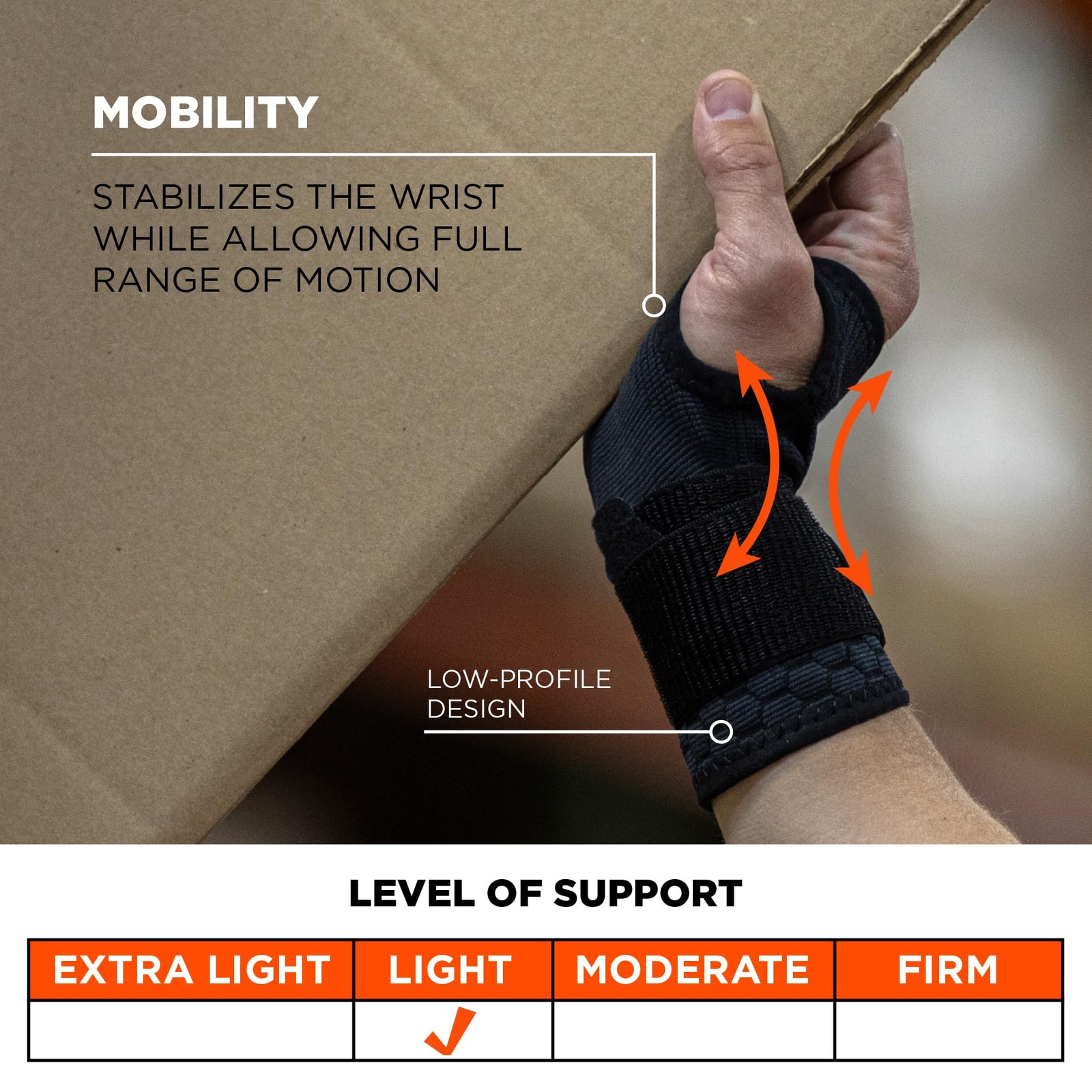 ProFlex 680 Wrist Sleeve, Compression Style, Adjustable Single Strap