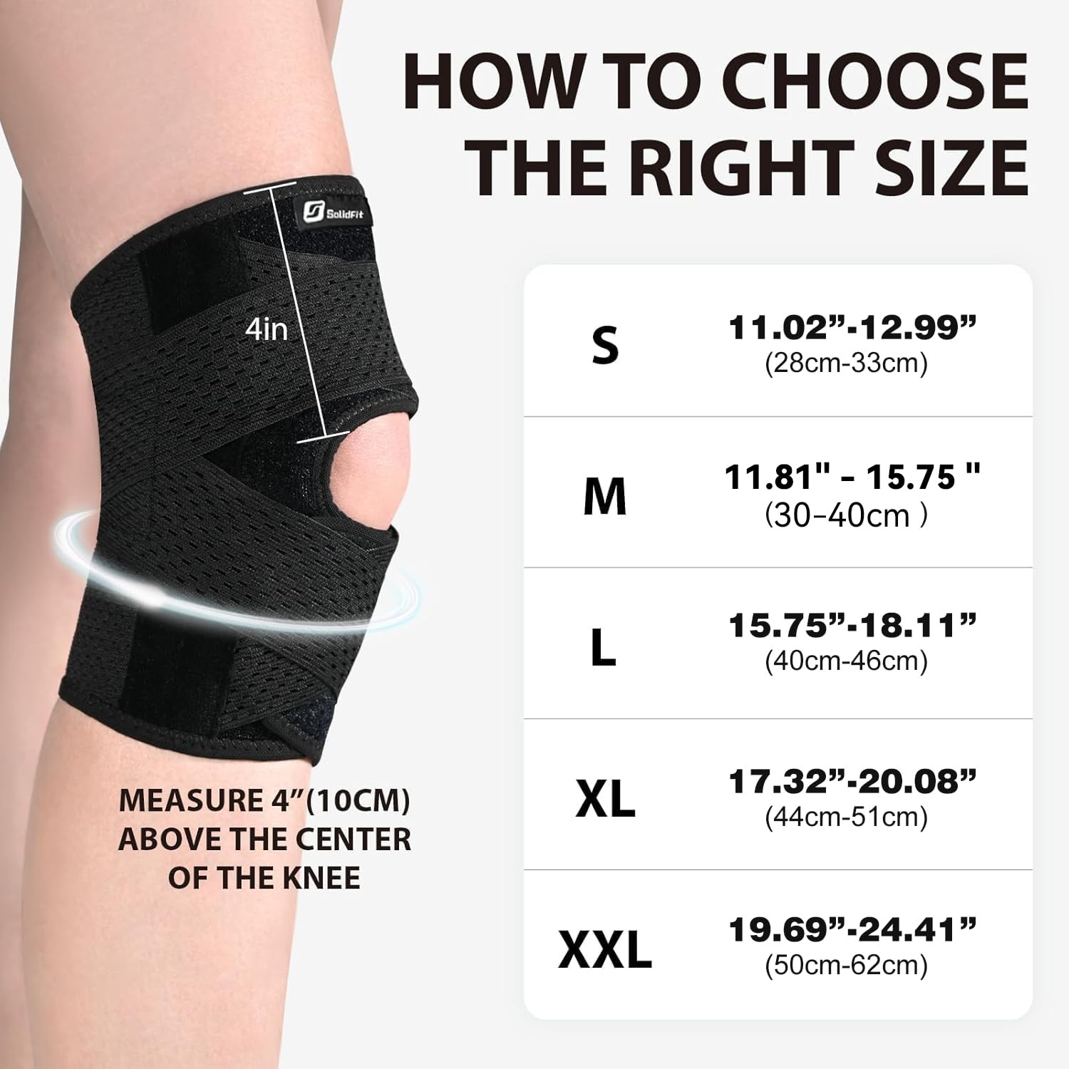 Knee Brace with Side Stabilizers for Meniscus Tear, Adjustable Knee Wrap for …