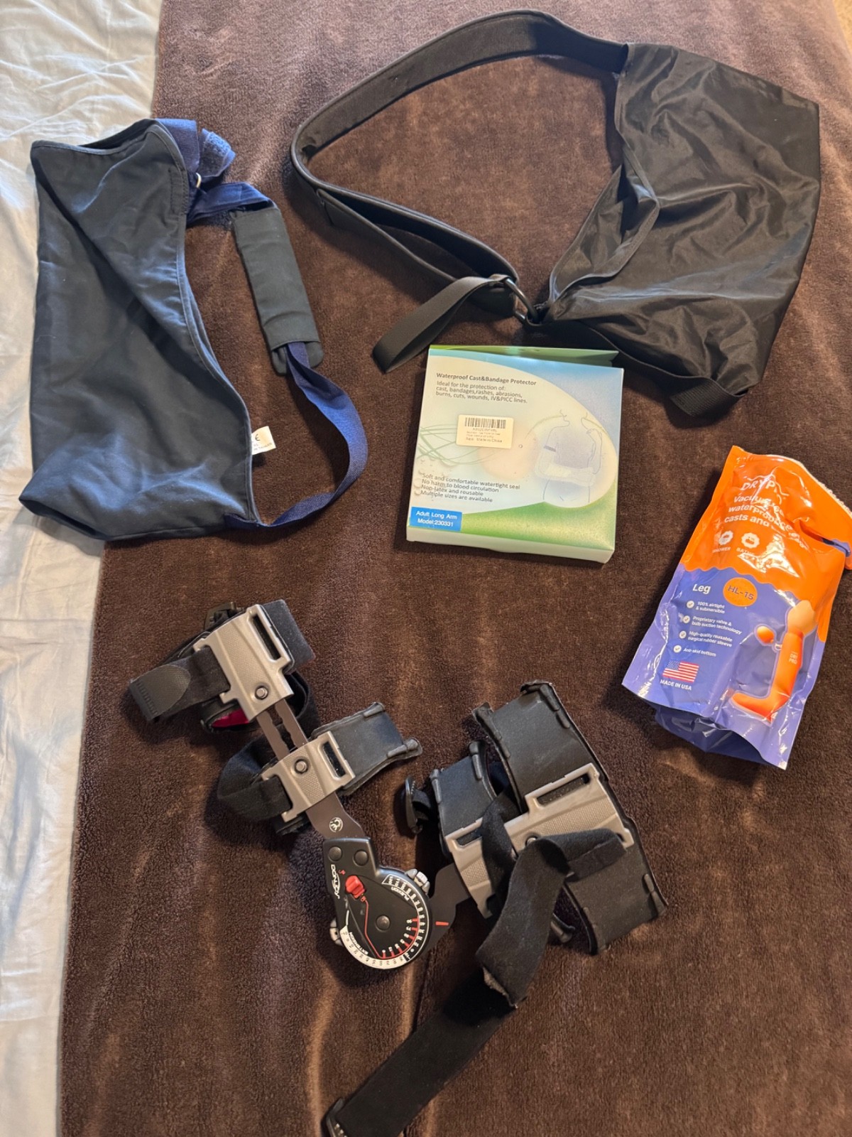 Donjoy Left Arm X-Act ROM Elbow Brace Flexion Extension Adjustable Post Op