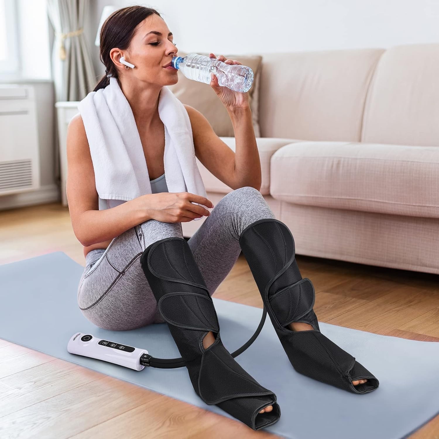 Cincom Air Compression Leg Massager, Simulate Tissue Repair, 2 Modes