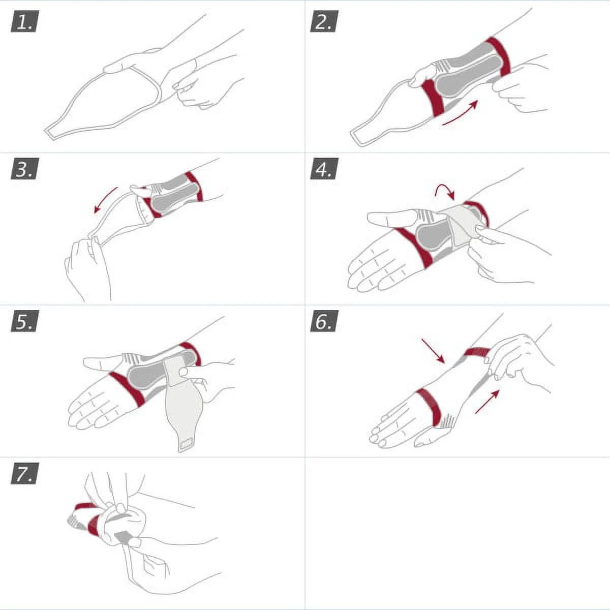 Actimove ManuMotion Wrist Support, Right Hand, (Size: XS) Charcoal