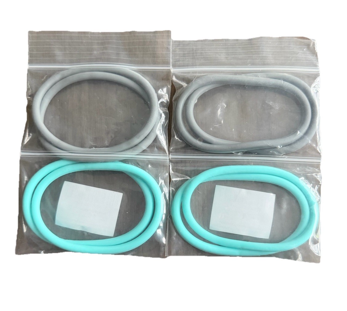 8pcs Patellar Tendon Support Strap, Silicone Patella Band Grey and Teal