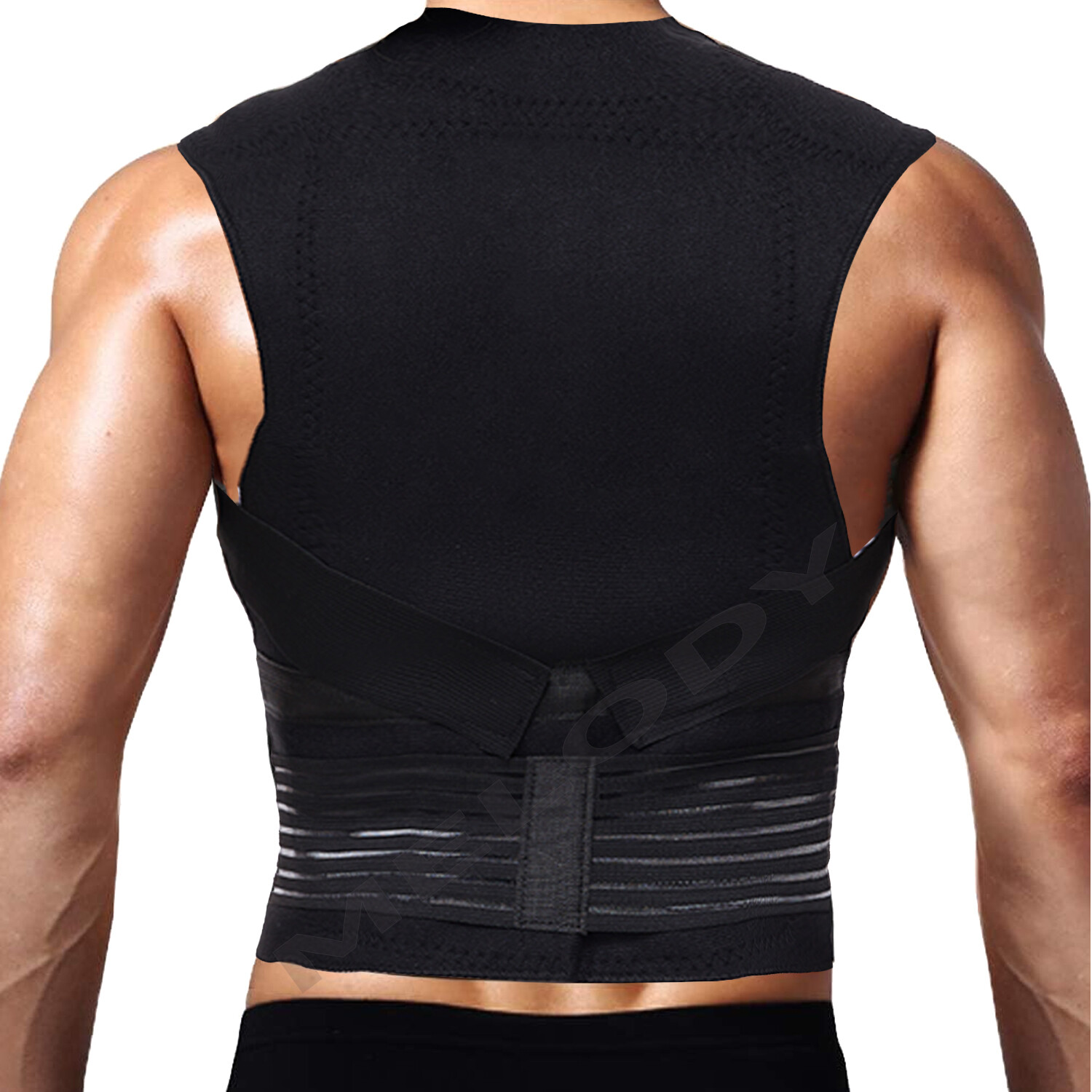 Adjustable MAGNETIC POSTURE CORRECTOR BACK LUMBAR SHOULDER SUPPORT BELT BRACE US