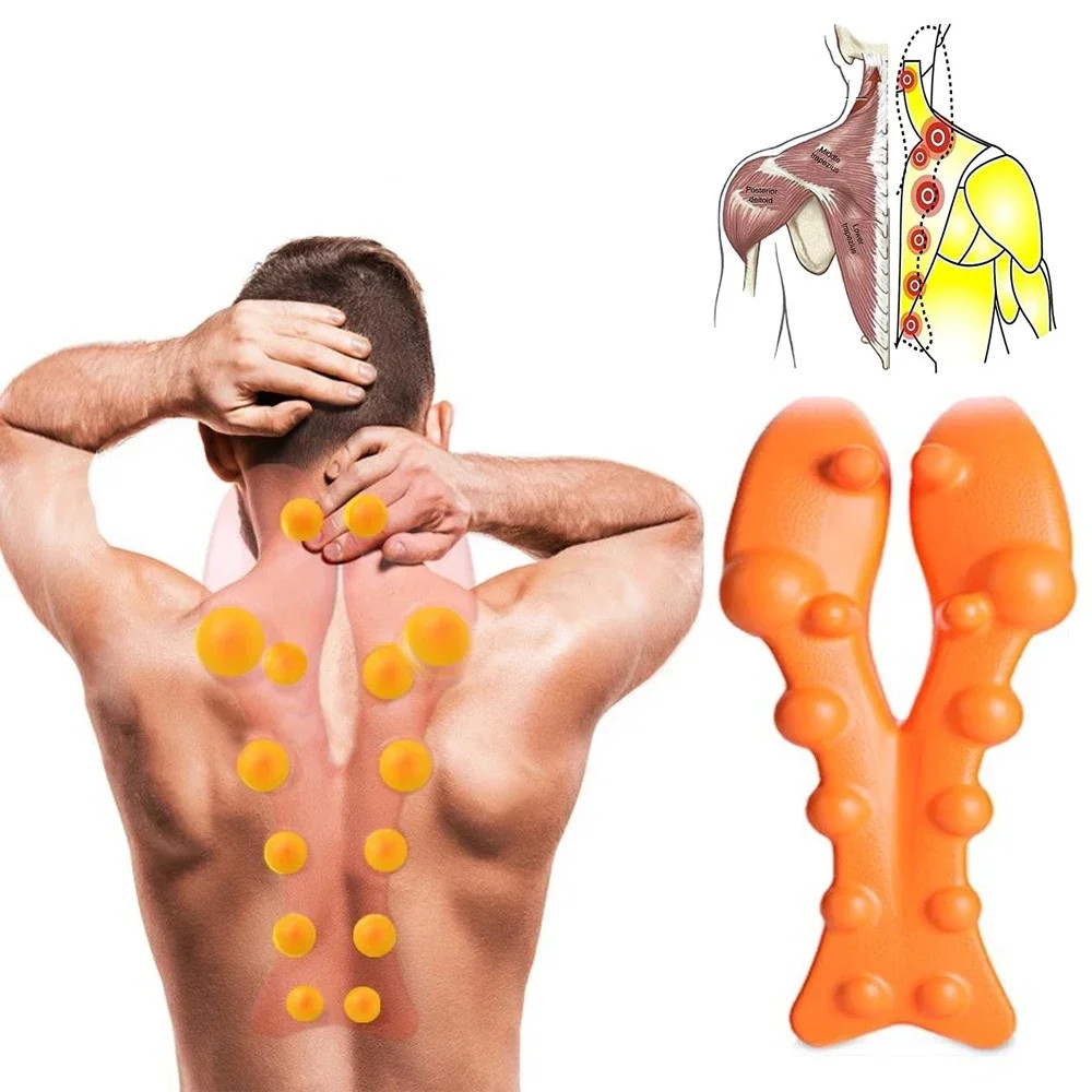 Neck and Shoulder Relaxer with Upper Back Massage Point, Cervical Traction