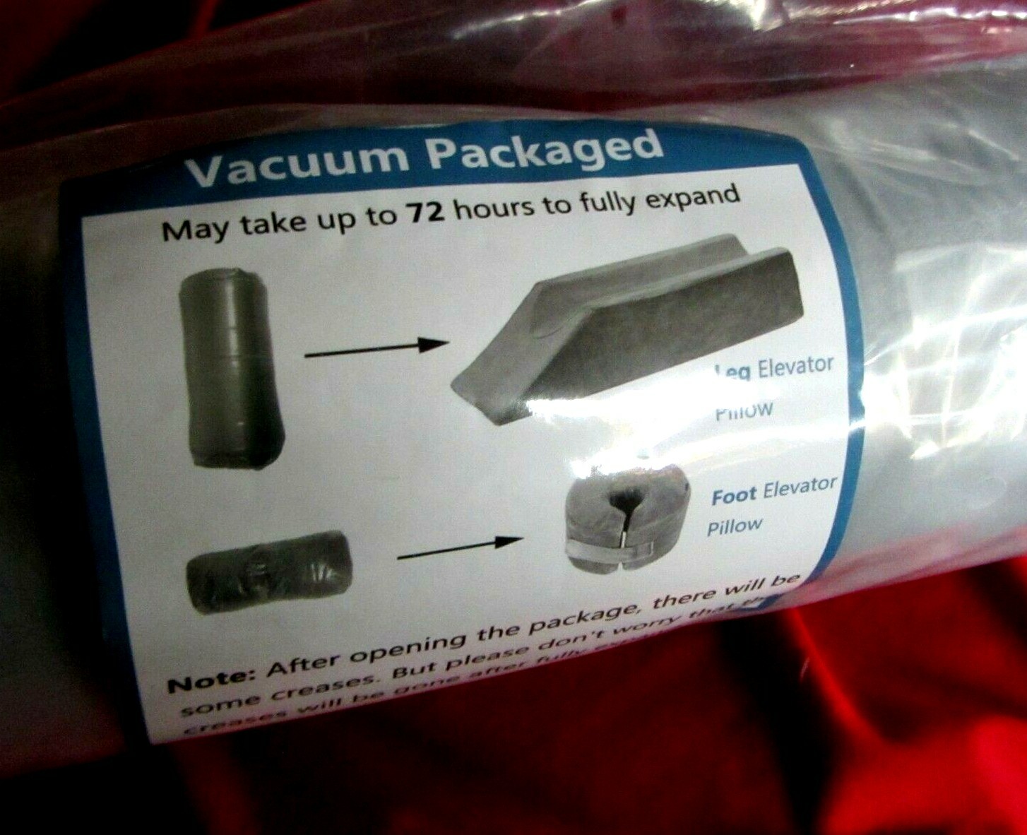 ANKLE FOAM FOOT ELEVATOR – MEMORY FOAM – VACUUM PACKAGED – NEW