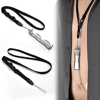 1 PCS PD Catheter Holder with 2 PCS Adjustable Necklace Lanyards, Peritoneal Dia