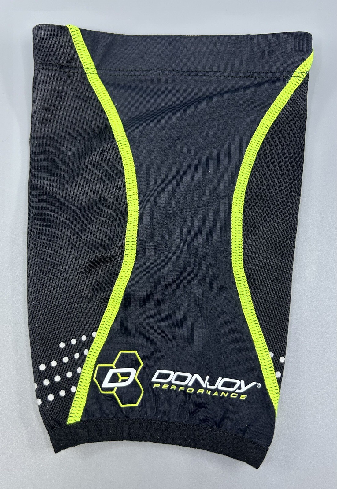 DonJoy Performance Knee Brace Short Undersleeve Size Small Black Slime Green