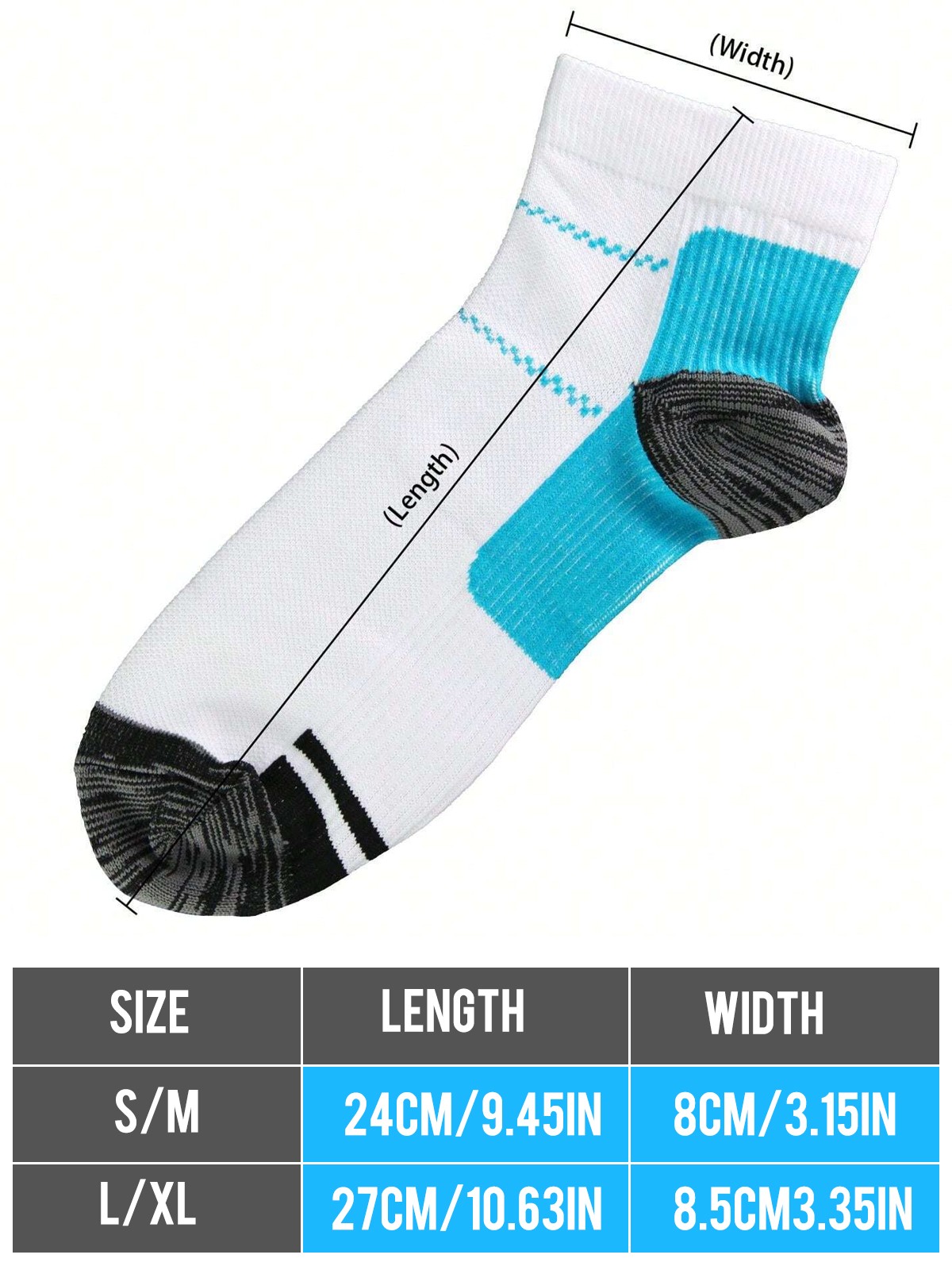 1PCS Orthotic Compression Socks -Plantar Fasciitis Arch Ankle Pain Relief Unisex