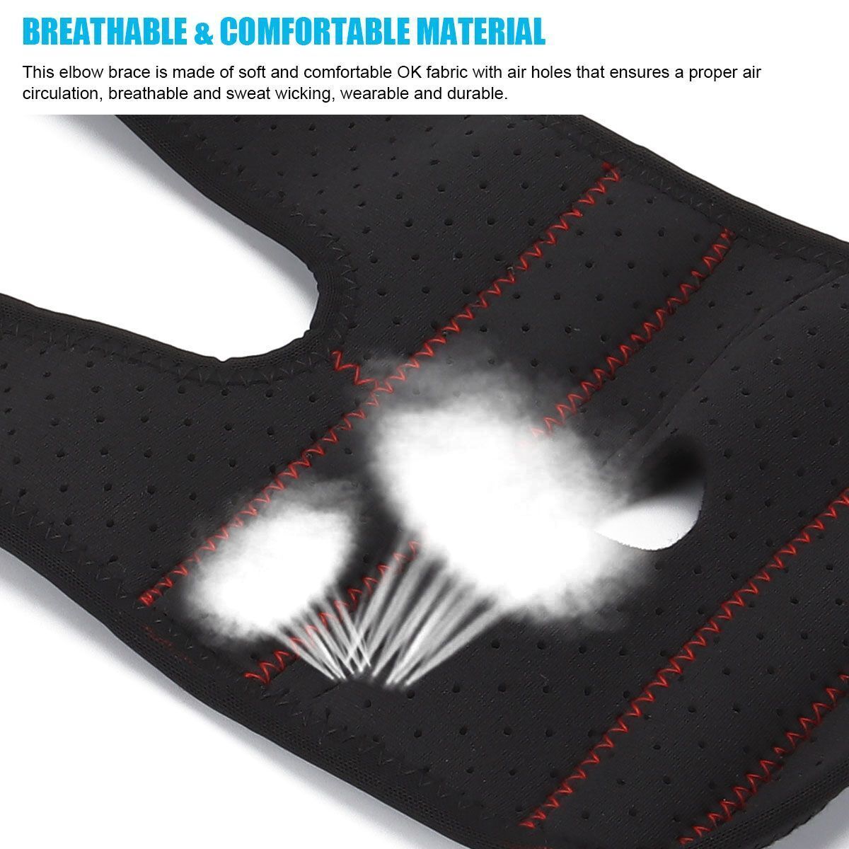 Elbow / Finger Brace Support Compression Sleeve Tennis Golfer Gym Arthritis Pain
