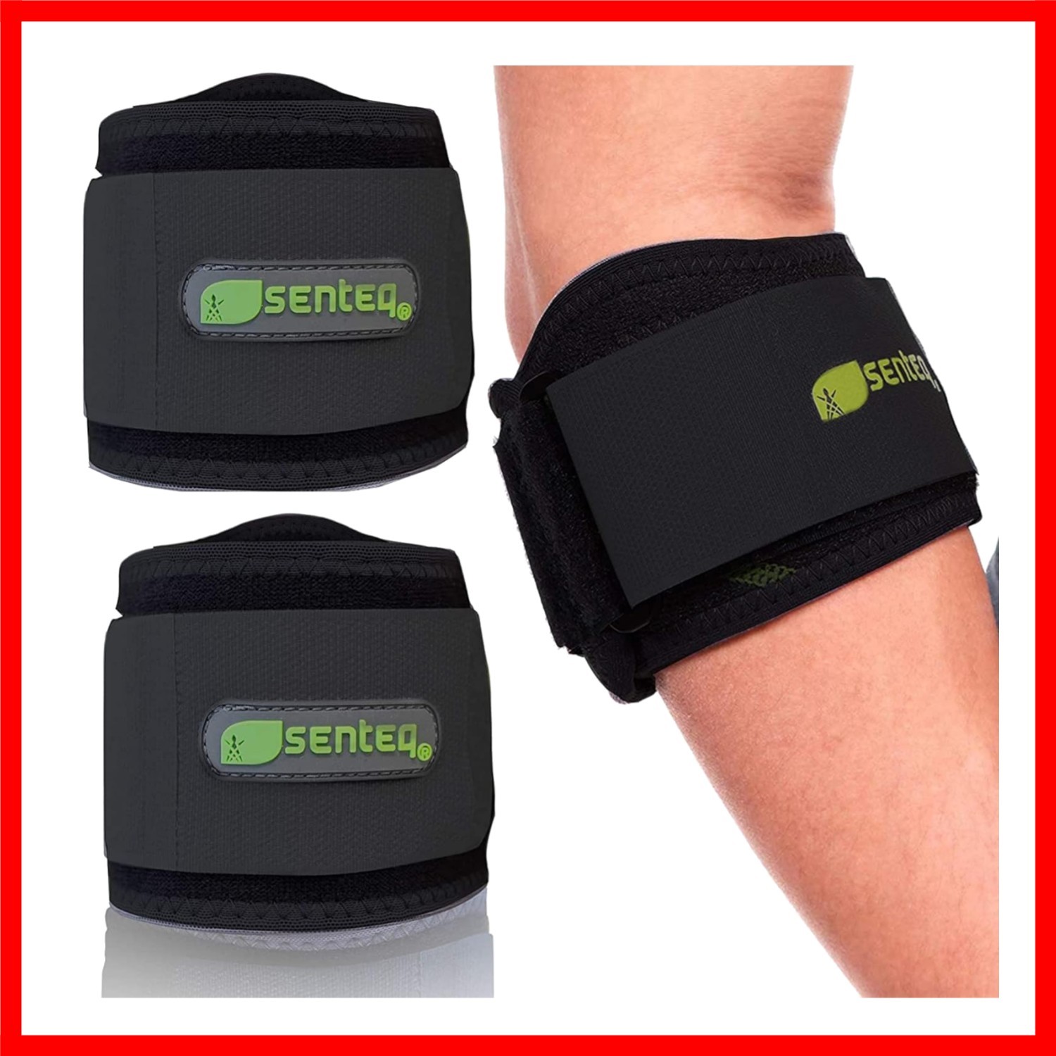Dual-Layer Adjustable Tennis & Golf Elbow Braces (Pack of 2)