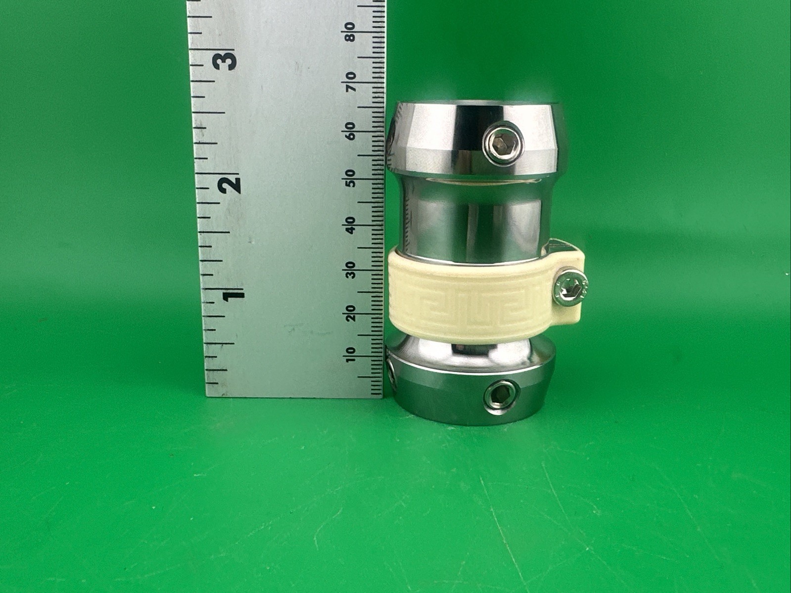 Adjustable Height Prosthetic Leg Component Part Adapter. Double Female Receiver