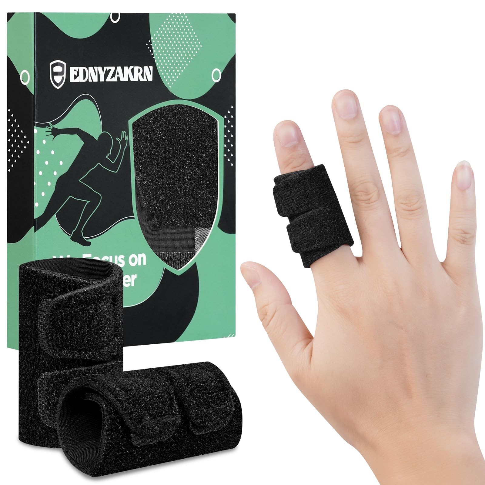 EDNYZAKRN 2PCS Finger Buddy Straps for Arthritis Brace Medium