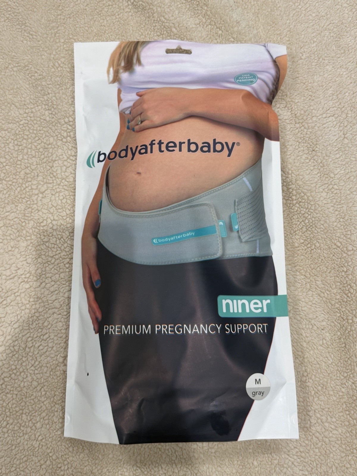 bodyafterbaby niner Pregnancy Support Belt M Gray Heat/Cold Adjustable