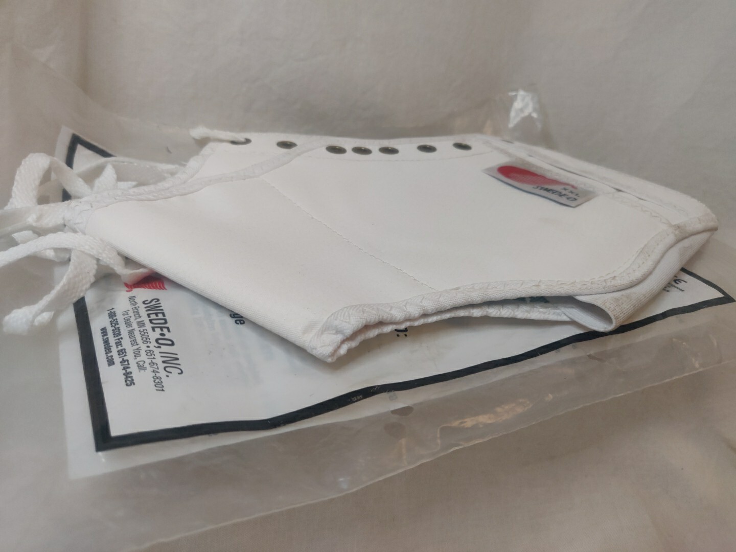 SWEDE-O Ankle Lok Brace Size XXL (US Size 15+) White Lace/Strap ~Good