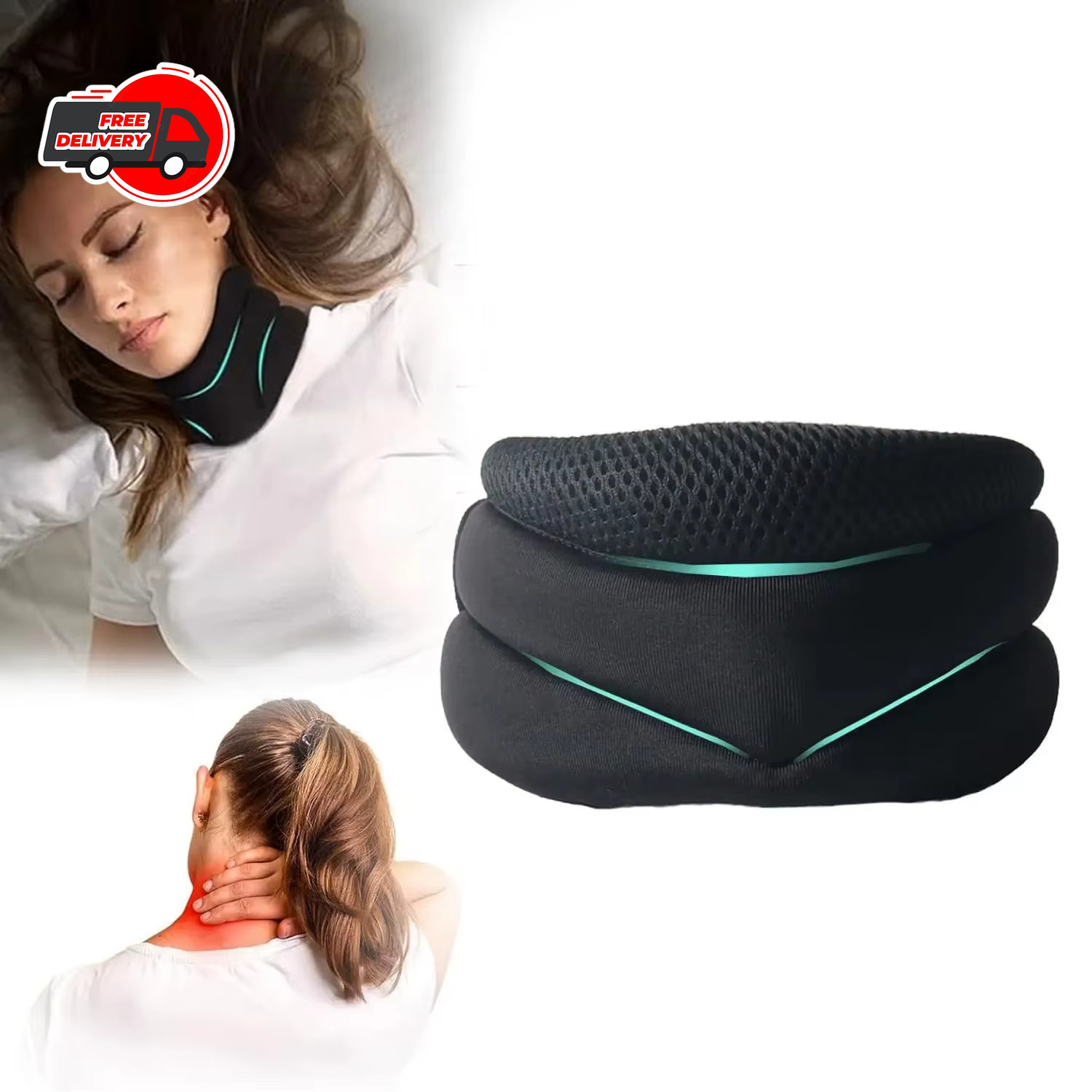 Adjustable Cervical Neck Brace Foam Support for Posture Correction