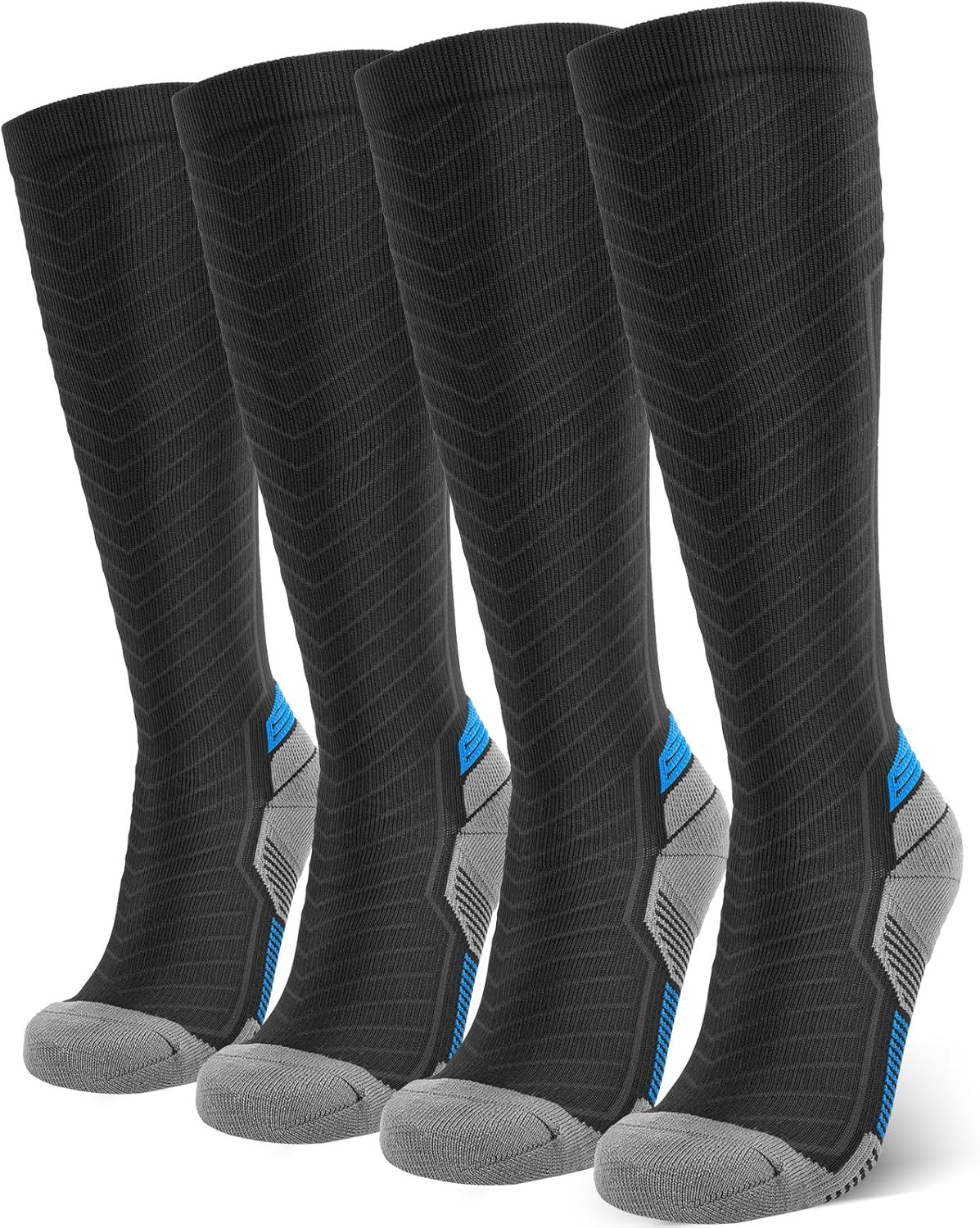 Compression Socks for Men & Women (2/4/6 Pairs) 20-30 Mmhg Graduated Compression