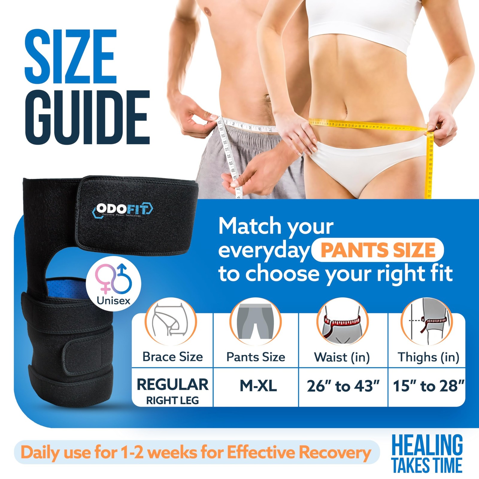 Ortho Sciatica Pain Relief Hip Brace – Compression Groin Support Wrap for Men…