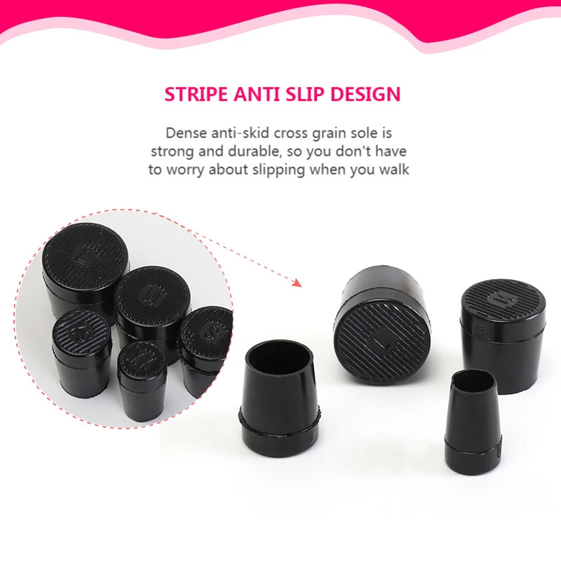 Non-slip Wearable High Heels Cover 2Pcs Round Woman Heels Protective Cover Plast