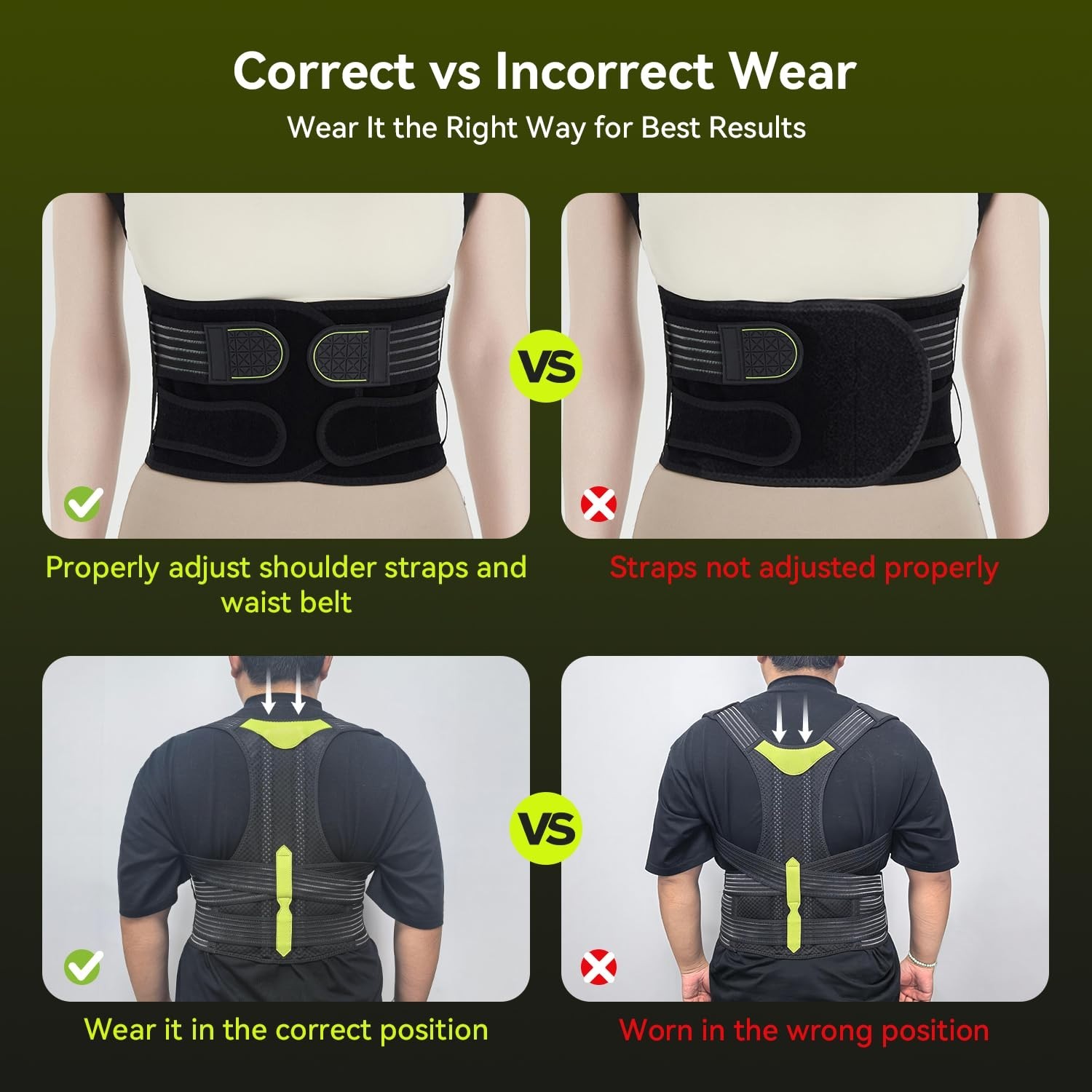Lightweight Breathable Posture Corrector – Ideal for Daily Wear at Home & Office