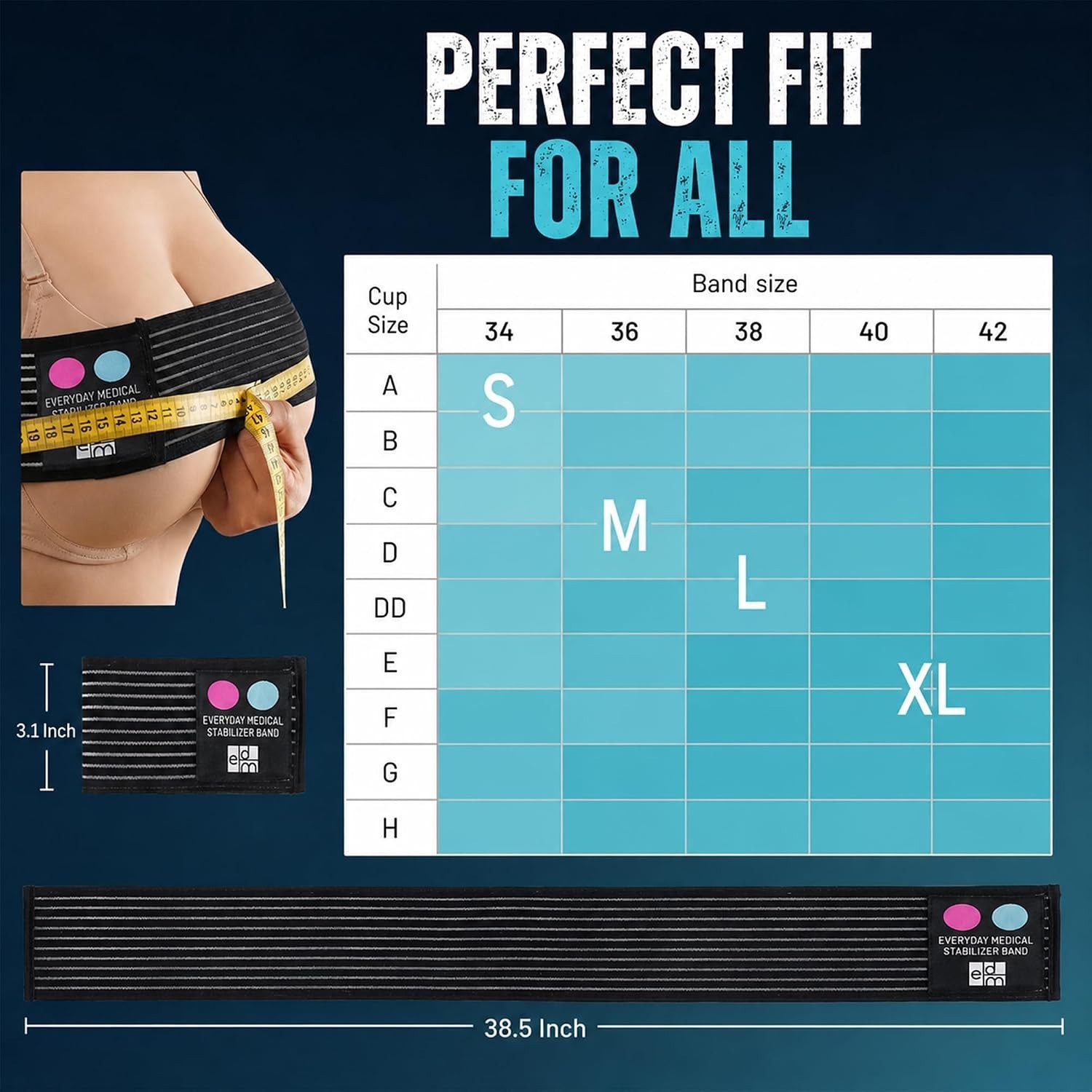 Breast Implant Stabilizer Band I Post Surgery Breast Augmentation and Reducti…