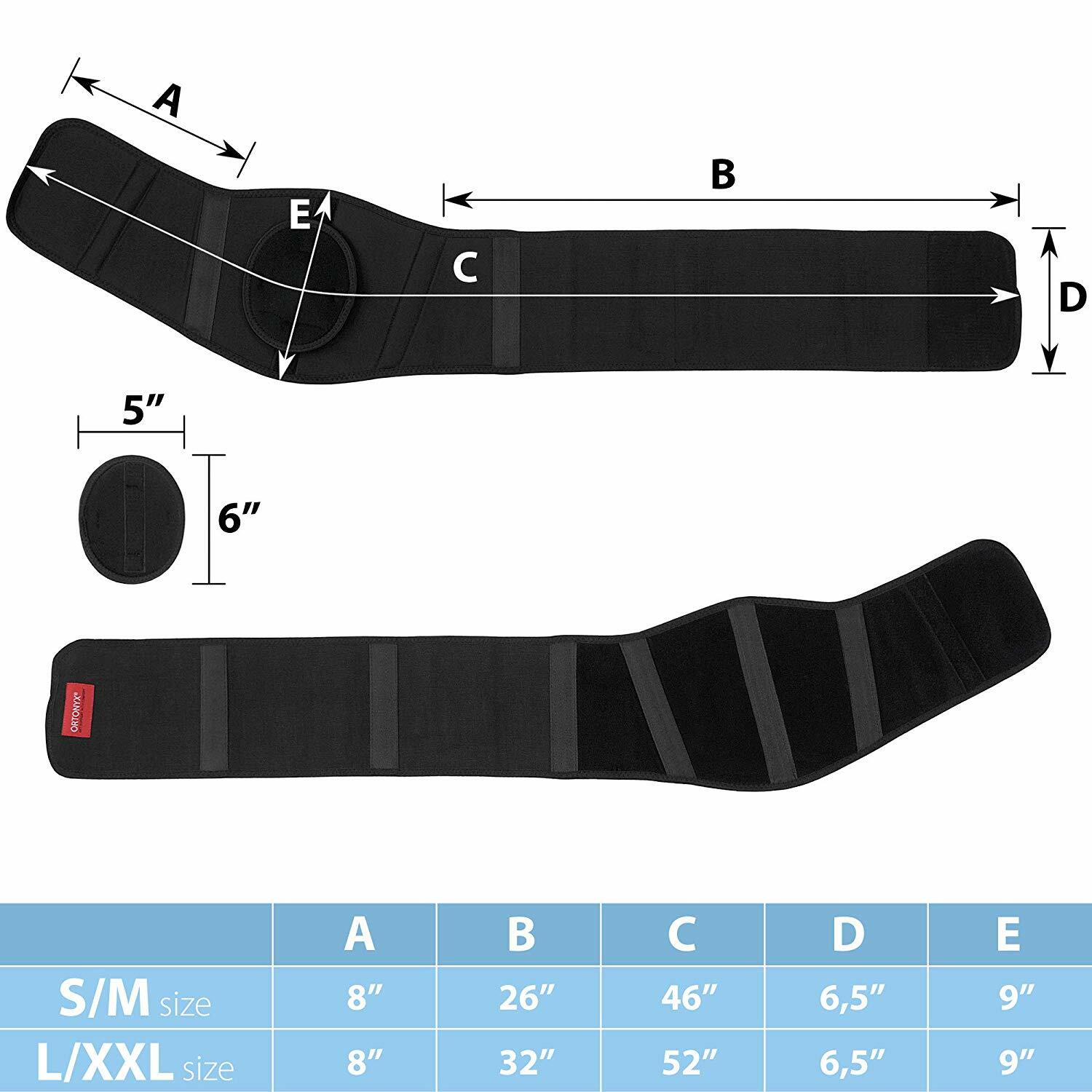 ORTONYX Ergonomic Umbilical Hernia Belt for Women and Men – Abdominal Support Bi