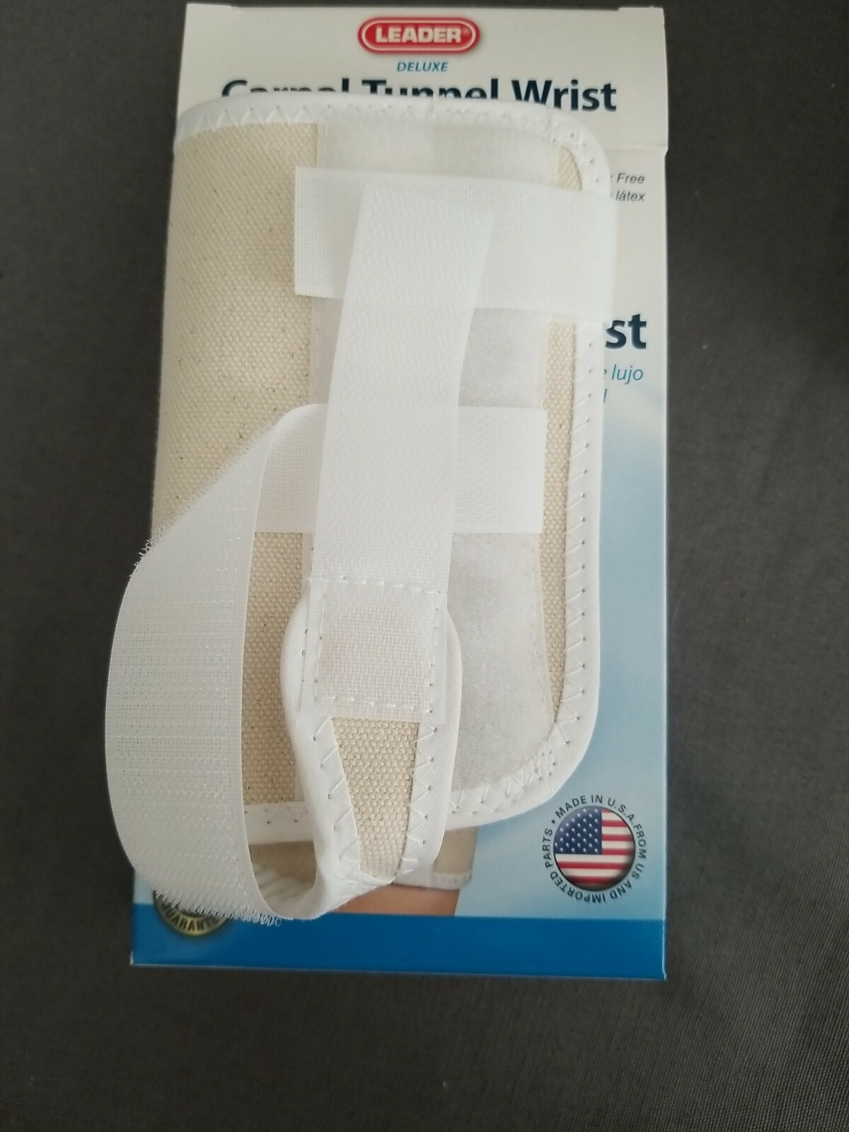 Leader Deluxe Carpal Tunnel Wrist Brace, 5549, Beige, Right, XL