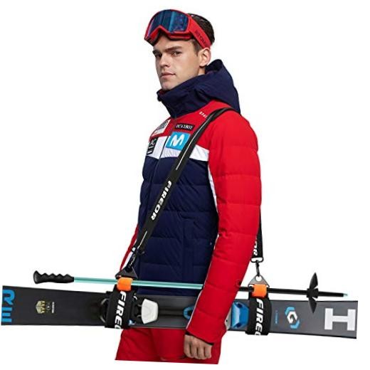 Ski Carrier Strap, Snowboard, Pole and Boot Carry Sling Strap Full Metal Buckle