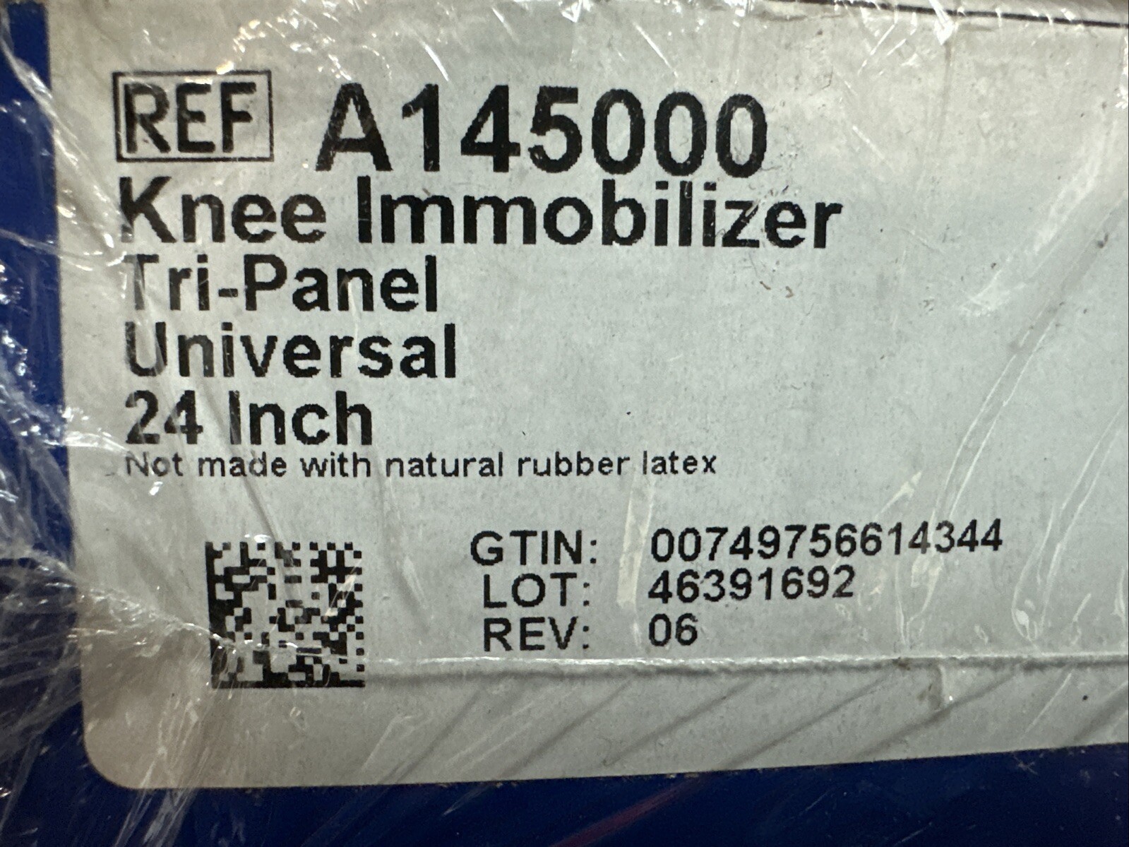 Tietex Knee Immobilizer 24″ L Adult, Universal Left/Right, Deroyal A145000 New!