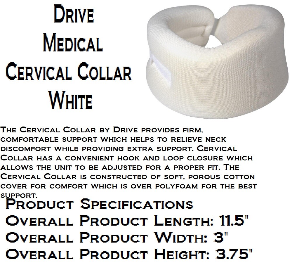 Drive Medical Cervical Collar White