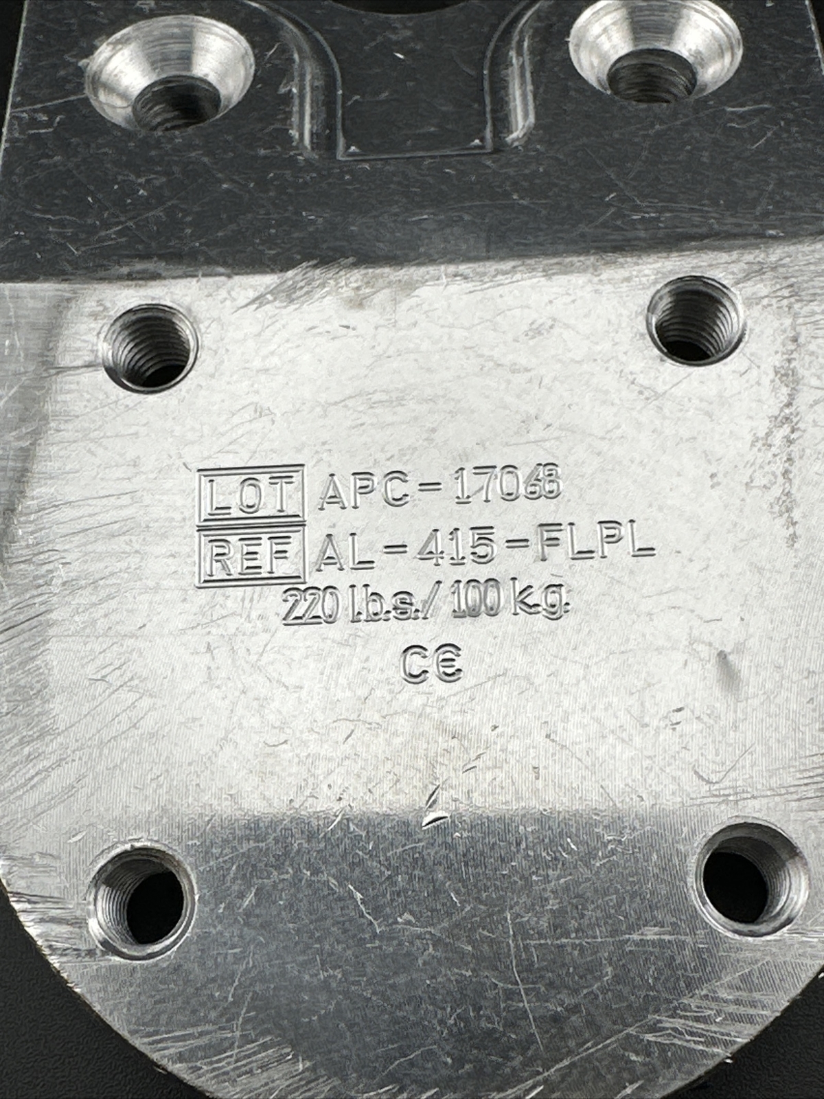 15 Degree Prosthetic Flexion Plate. Prosthetic Component, Part, Adapter