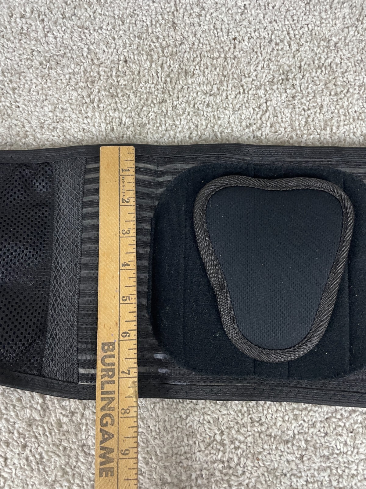 Sparthos Back Brace Small Adjustable Lower Lumbar Support Belt Logo Black