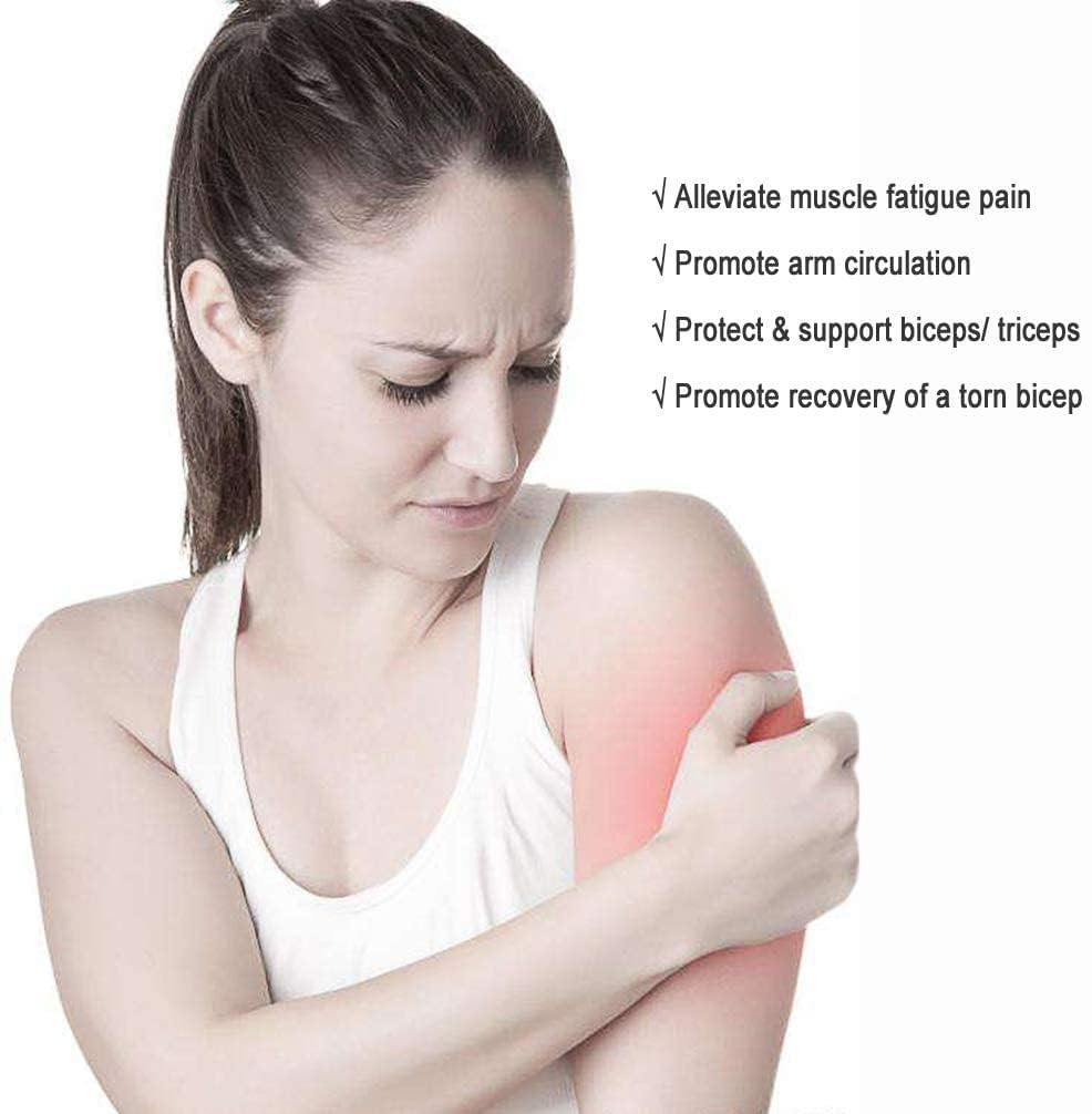 Bicep Tendonitis Brace, Knitted Compression Upper Arm Sleeve Support, 1