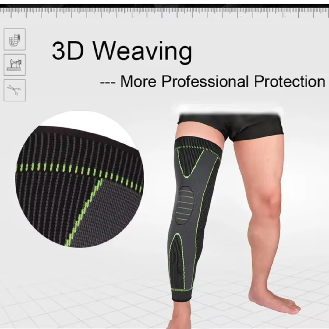Full Long Knee Brace Leg Compression Sleeve Meniscus Tear Arthritis Joint Pain