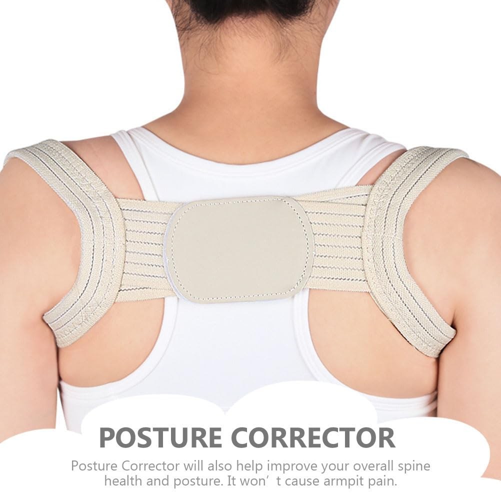 FRCOLOR Posture Corrector Back Brace Strap Lightweight Breathable L, As Shown