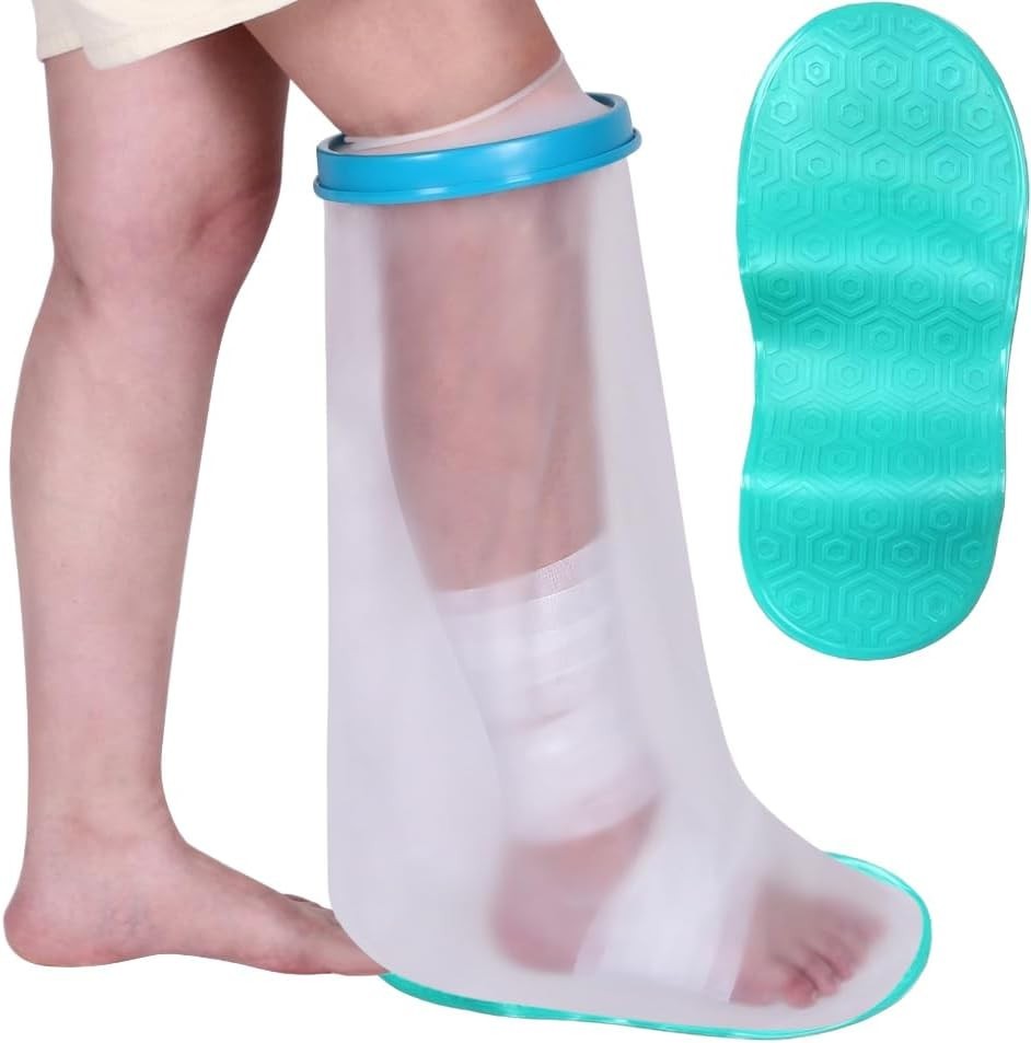 High-Quality Waterproof Cast Cover for Legs – Protects Wounds While Showering