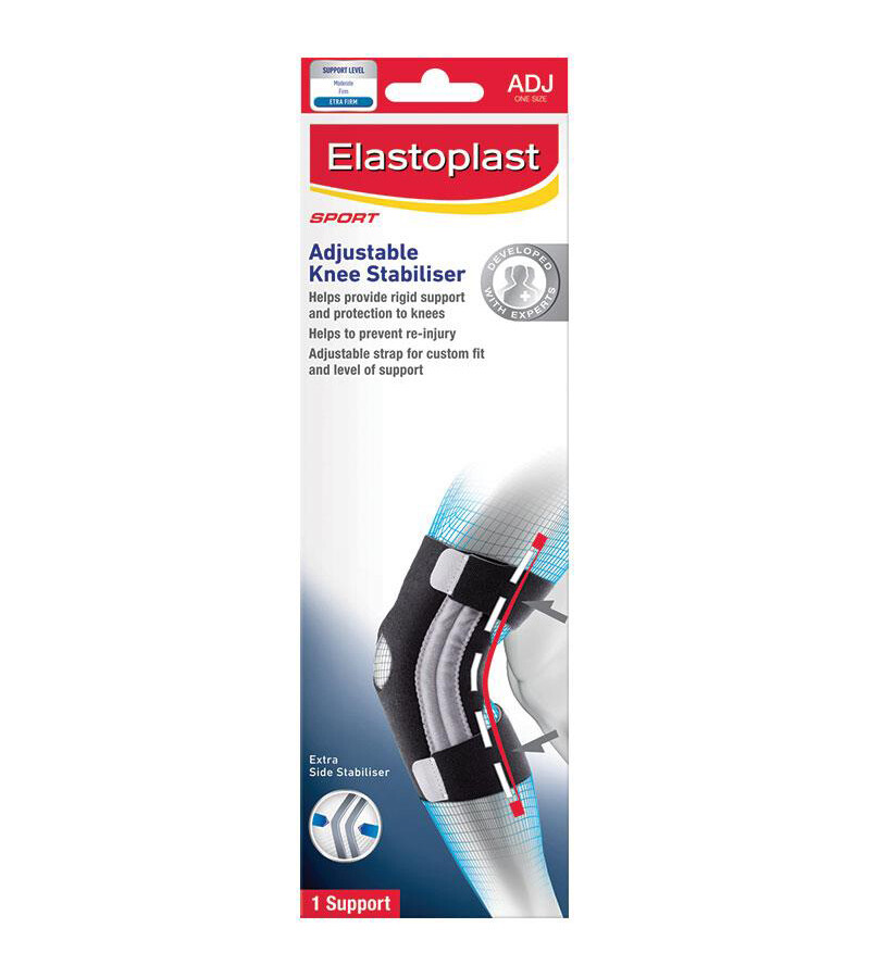 Elastoplast Sport Adjustable Knee Brace Stabilizer Custom-Fit 33cm – 45.5cm
