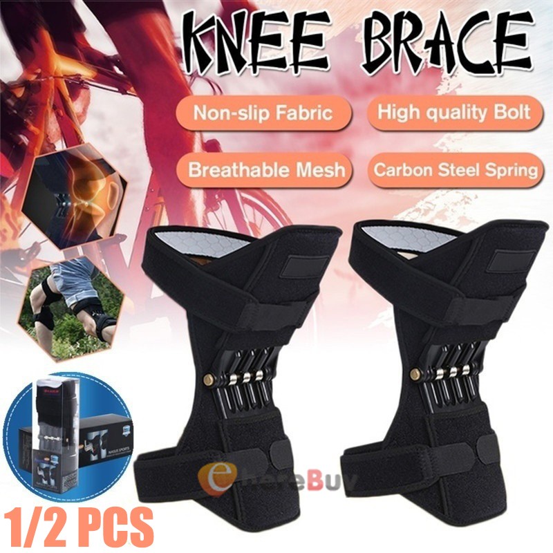 Knee Brace Hinged Compression Sleeve Joint Support Open Patella Stabilizer Wrap