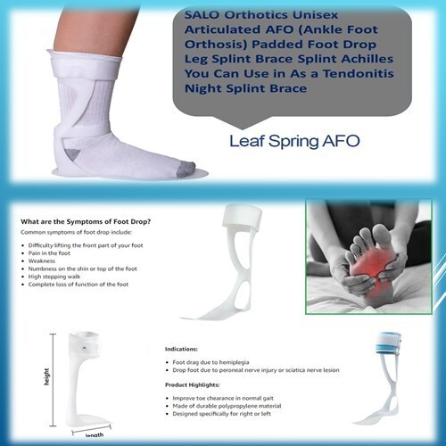 Drop Foot Brace AFO Splint Support Ankle Foot Orthosis Support Corrector Left