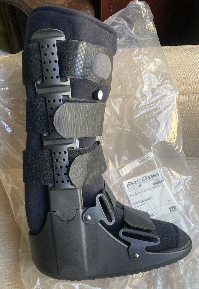 Bird & Cronin Anklizer II 17″ Tall Pump Air Walker Boot Foot Leg Brace Small NEW