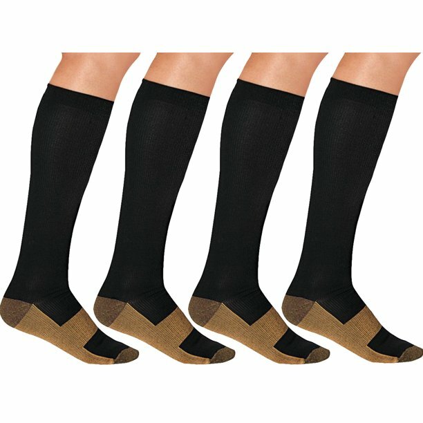 6pairs Compression Socks Women Men 20-30Mmhg Extra Wide Calf Knee High plus Size