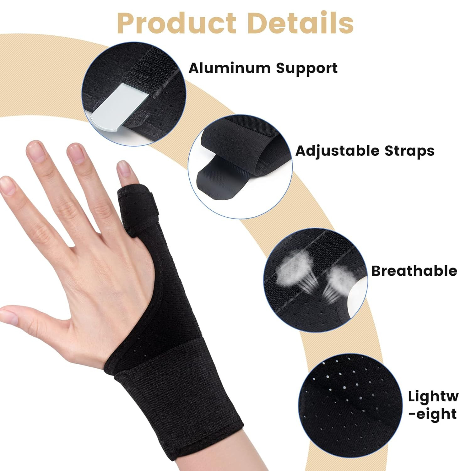 Trigger Finger Splint, Pinky Finger Splints for Broken Fingers, Little Finger Br