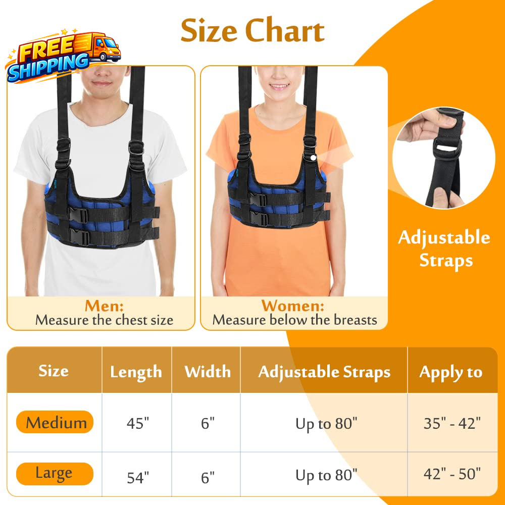 Back Stretcher Lumbar Traction Device Spine Decompression Belt for Pain Relief