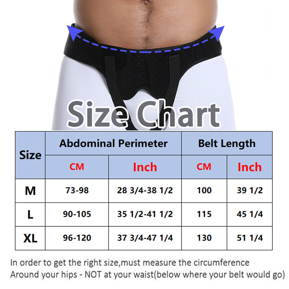 Hernia Support Unisex Double Inguinal Groin Hernia Belt Pain Relief Truss Brace
